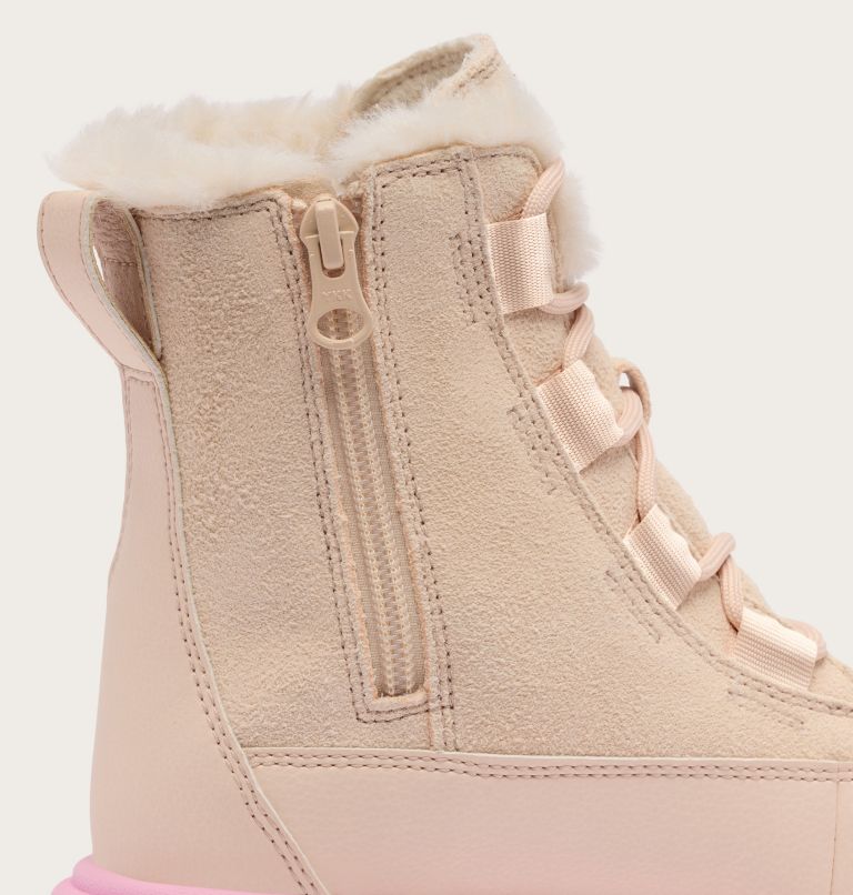 SOREL EXPLORER III Youth Waterproof Boot, Color: Pearlescent, Pink Flare, image 9