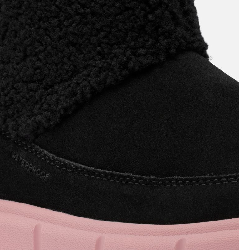 Youth SOREL EXPLORER III SLIP-ON COZY Waterproof Boots, Color: Black, Dazed Mauve, image 8