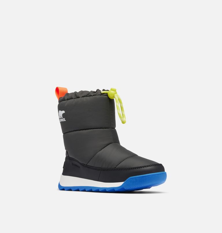 Youth WHITNEY II PLUS PUFFY Waterproof Snow Boots, Color: Jet, Black, image 7