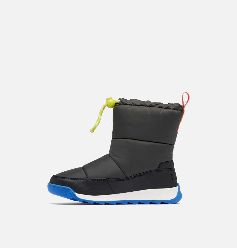 Kids' WHITNEY II PLUS PUFFY Waterproof Snow Boots, Color: Jet, Black, image 4