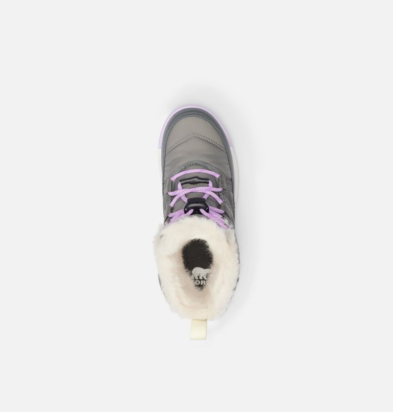WHITNEY II Plus Lace Youth Waterproof Boot, Color: Quarry, Lavender Cloud, image 5