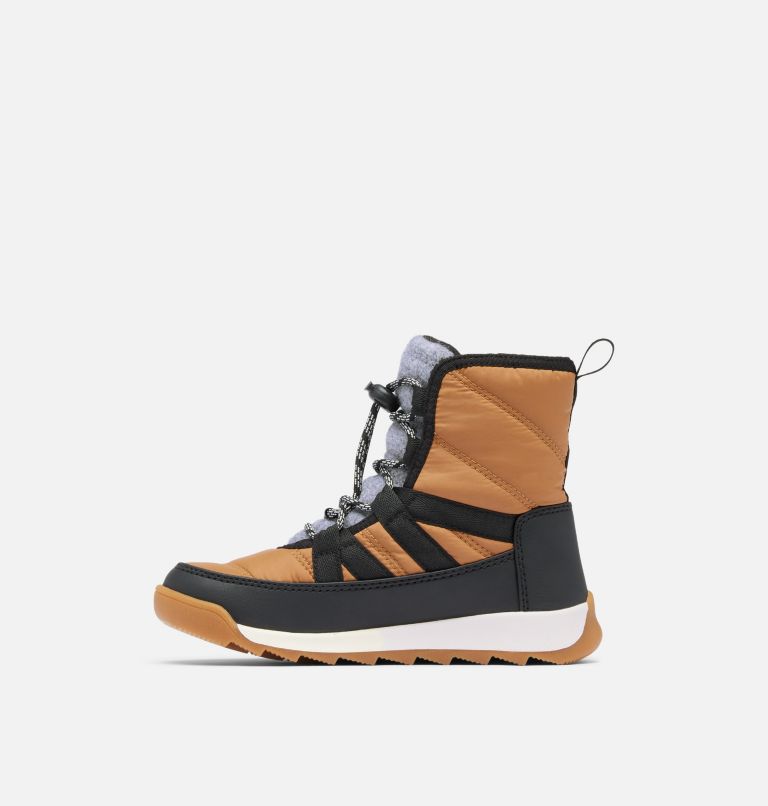 Youth WHITNEY II PLUS LACE Waterproof Snow Boots, Color: Elk, Black, image 4