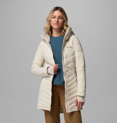 Chaqueta aislante de largo medio con capucha Joy Peak II para mujer, Color: Dark Stone, image 12