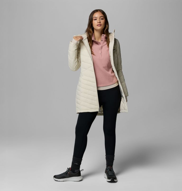 Women's Joy Peak II Hooded Mid Insulated Jacket, Color: Dark Stone, image 2