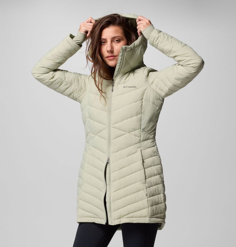 Women's Joy Peak II Mid Hooded Jacket, Color: Safari, image 10
