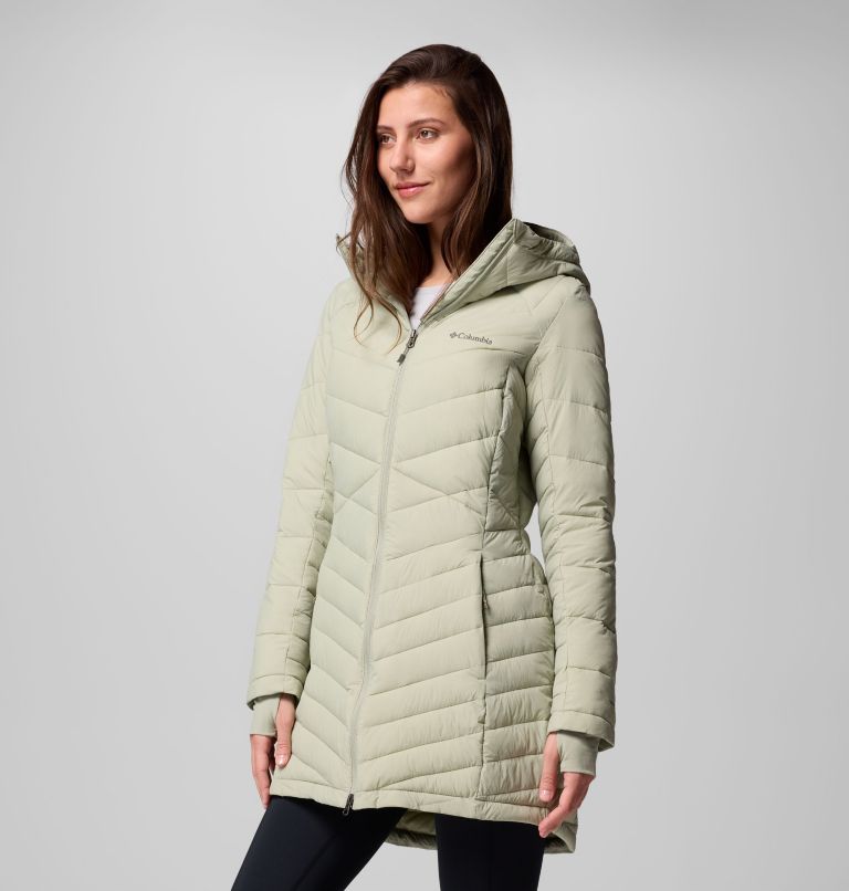 Women's Joy Peak II Mid Hooded Jacket, Color: Safari, image 4