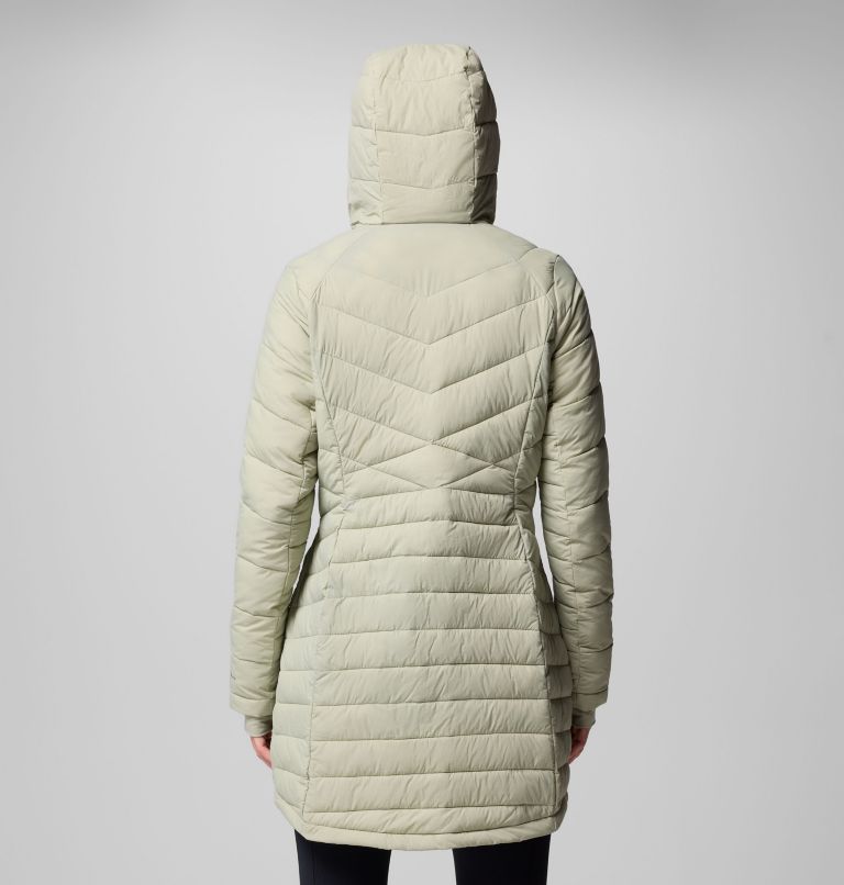 Women's Joy Peak II Mid Hooded Jacket, Color: Safari, image 3