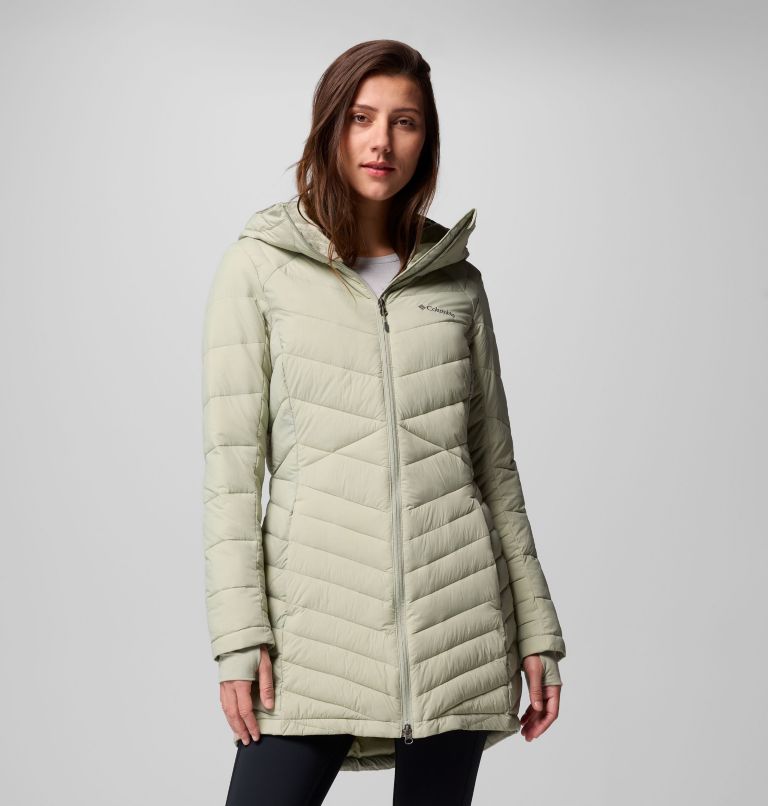 Women's Joy Peak II Mid Hooded Jacket, Color: Safari, image 1
