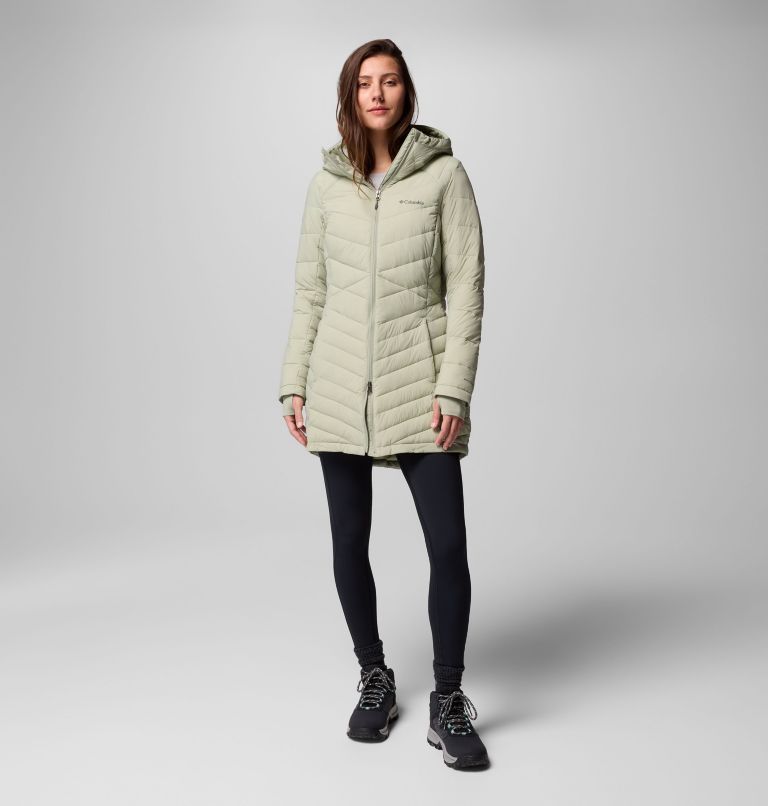 Women's Joy Peak II Mid Hooded Jacket, Color: Safari, image 2