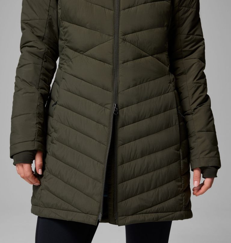 Women's Joy Peak II Mid Hooded Jacket, Color: Greenscape, image 7
