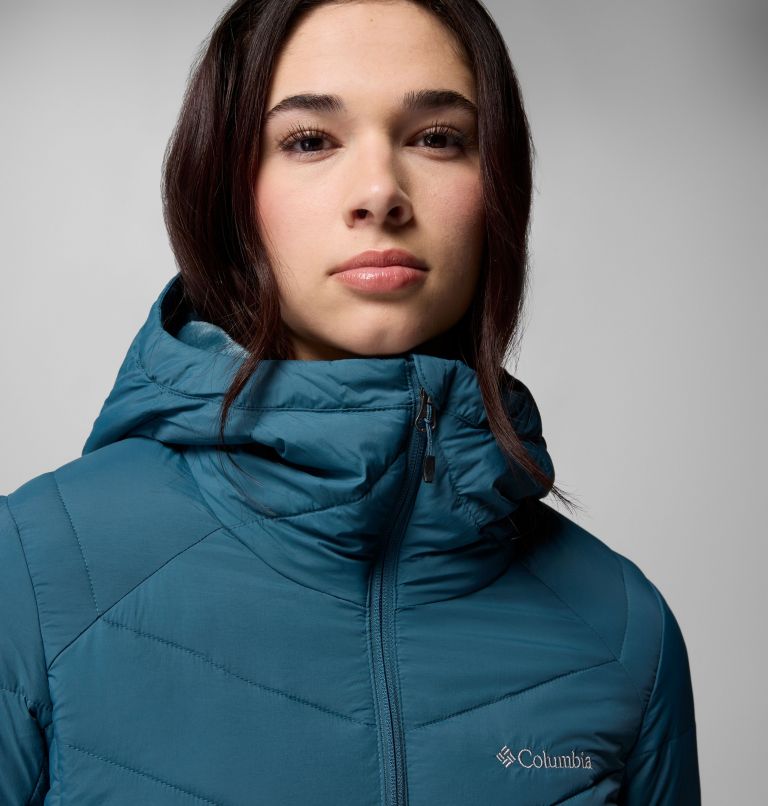 Women's Joy Peak II Mid Hooded Jacket, Color: Everblue, image 7