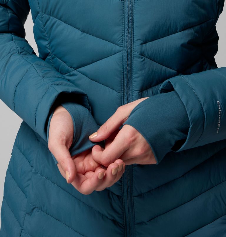 Women's Joy Peak II Mid Hooded Jacket, Color: Everblue, image 8
