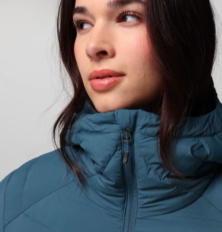 Women's Joy Peak II Mid Hooded Jacket, Color: Everblue