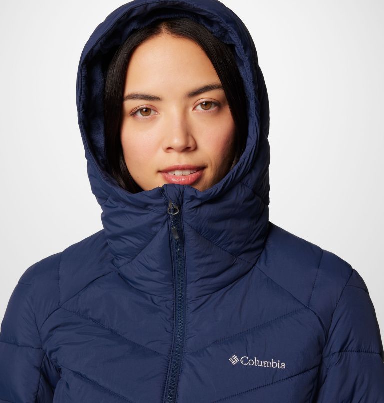 Women's Joy Peak II Hooded Mid Insulated Jacket, Color: Collegiate Navy, image 9