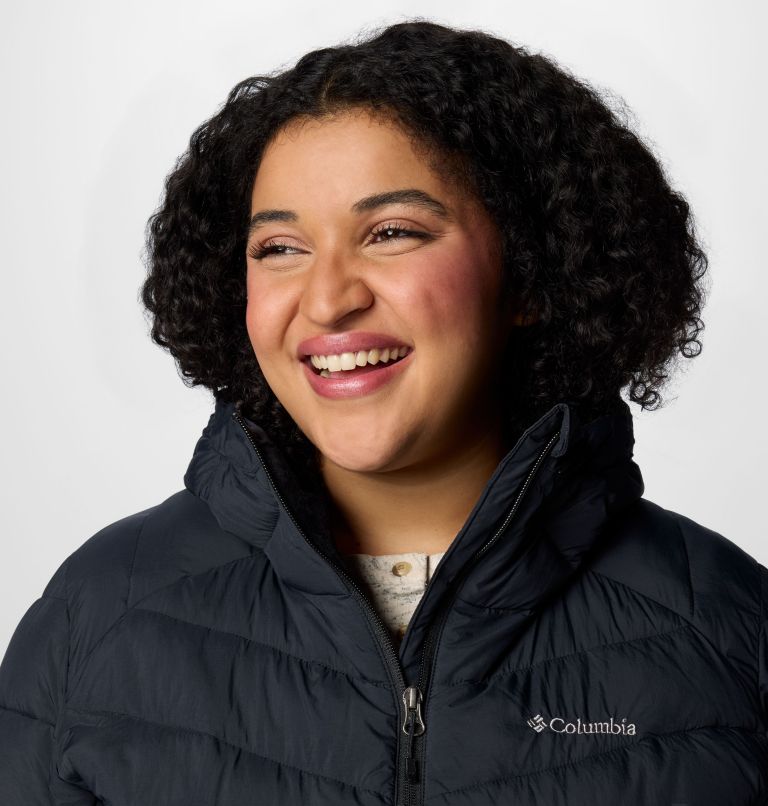 Women's Joy Peak II Mid Hooded Jacket - Plus Size, Color: Black, image 5