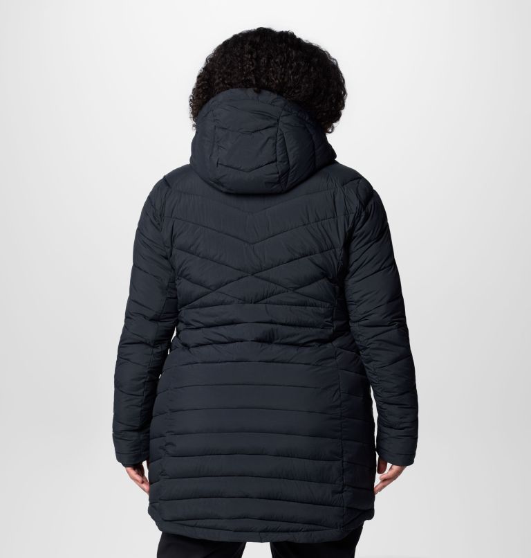 Women's Joy Peak II Mid Hooded Jacket - Plus Size, Color: Black, image 2