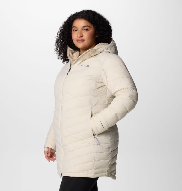 Women's Joy Peak II Mid Hooded Jacket - Plus Size, Color: Dark Stone, image 4
