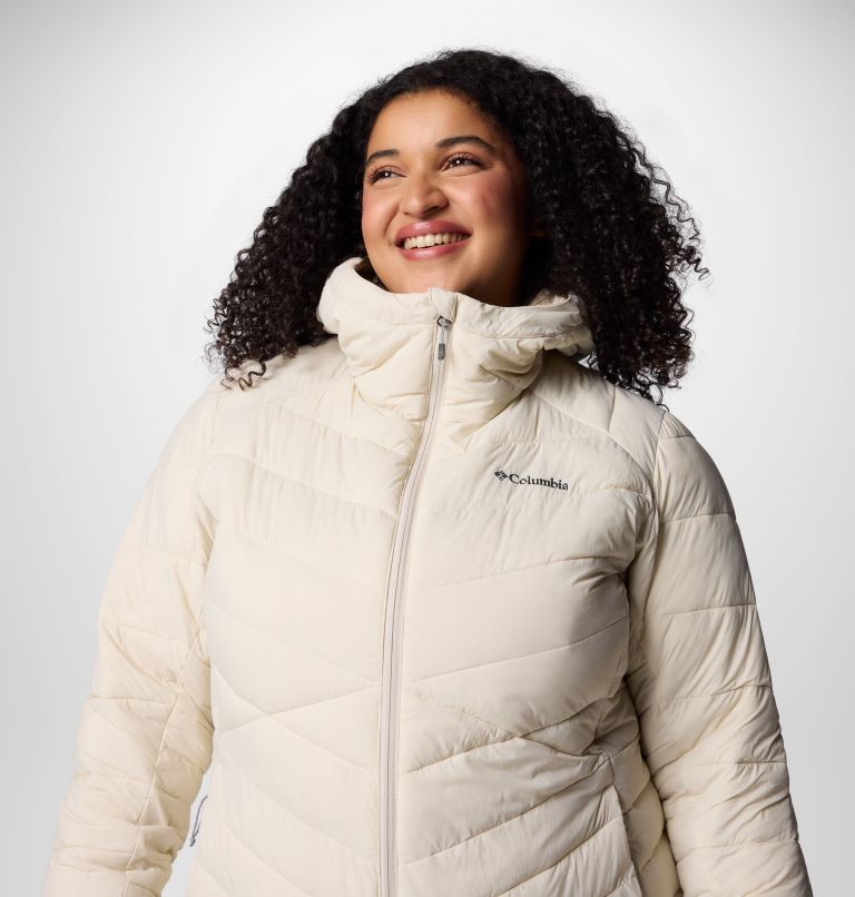 Women's Joy Peak II Mid Hooded Jacket - Plus Size, Color: Dark Stone, image 5