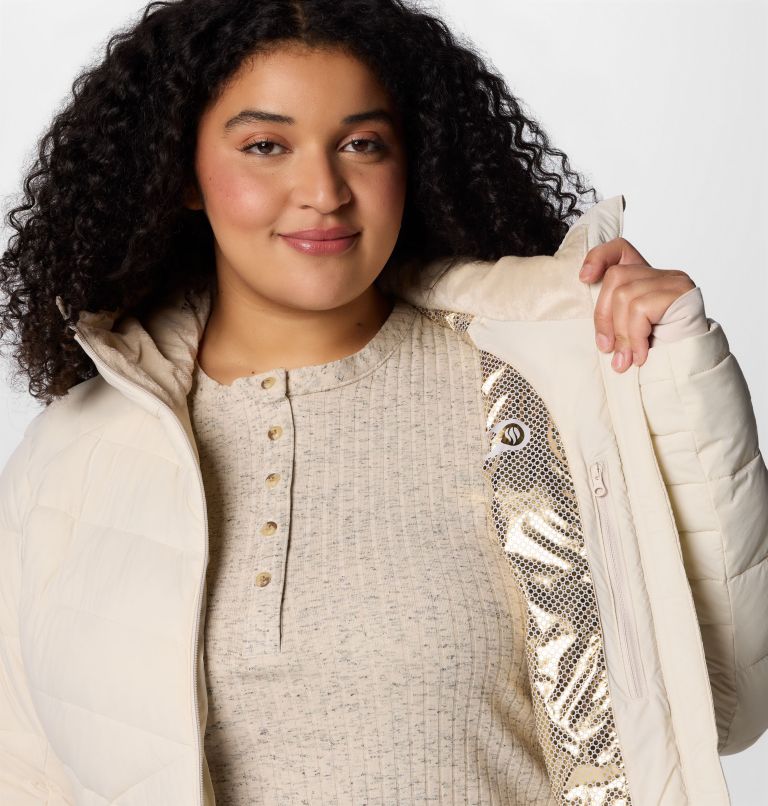 Women's Joy Peak II Mid Hooded Jacket - Plus Size, Color: Dark Stone, image 6