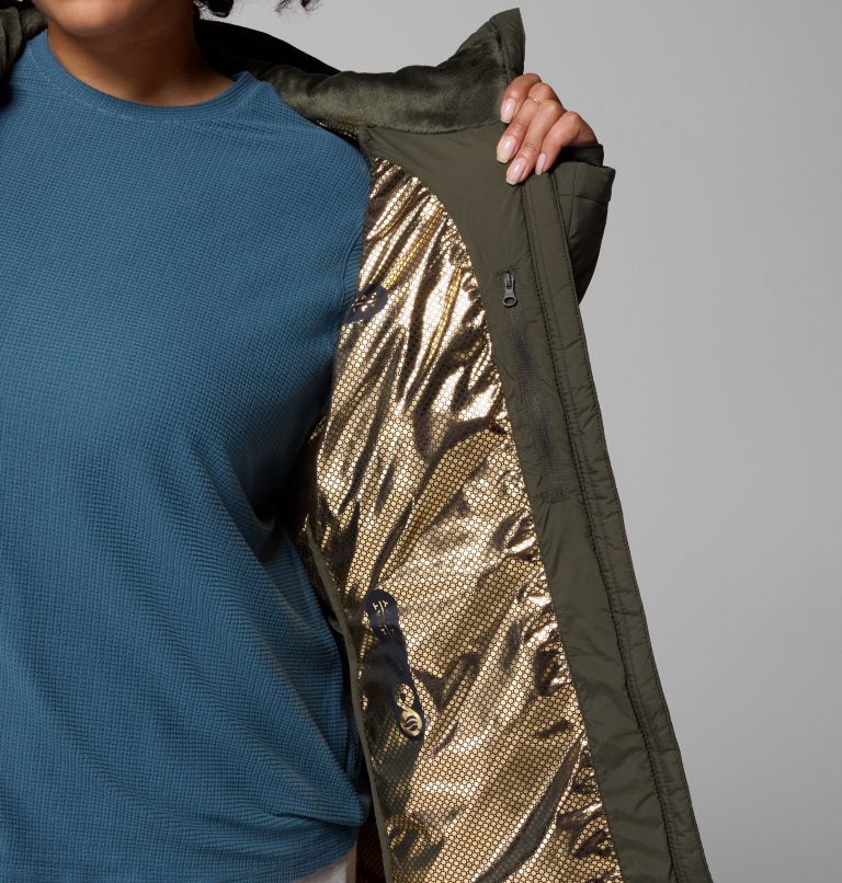 Women's Joy Peak II Mid Hooded Jacket - Plus Size, Color: Greenscape, image 7