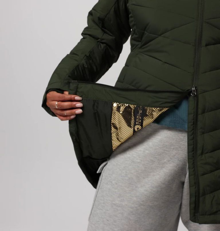 Women's Joy Peak II Mid Hooded Jacket - Plus Size, Color: Greenscape