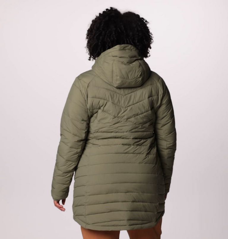 Women's Joy Peak II Mid Hooded Jacket - Plus Size, Color: Stone Green