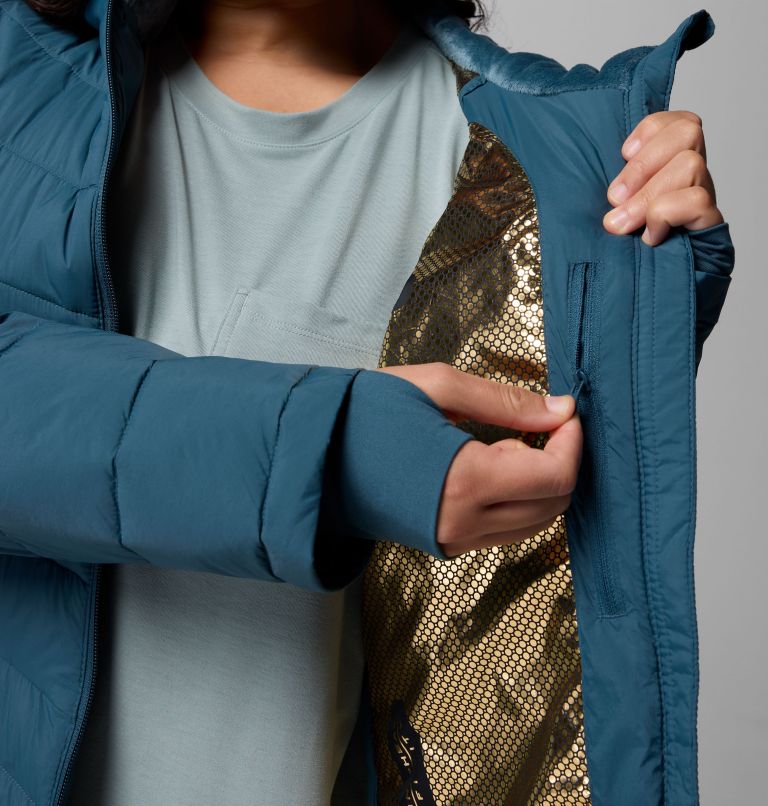 Women's Joy Peak II Mid Hooded Jacket - Plus Size, Color: Everblue, image 7