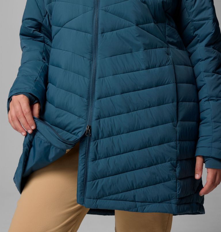 Women's Joy Peak II Mid Hooded Jacket - Plus Size, Color: Everblue, image 9