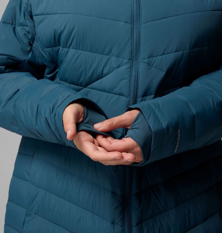 Women's Joy Peak II Mid Hooded Jacket - Plus Size, Color: Everblue, image 10