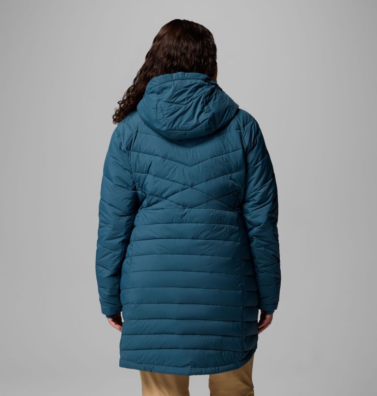 Women's Joy Peak II Mid Hooded Jacket - Plus Size, Color: Everblue, image 3