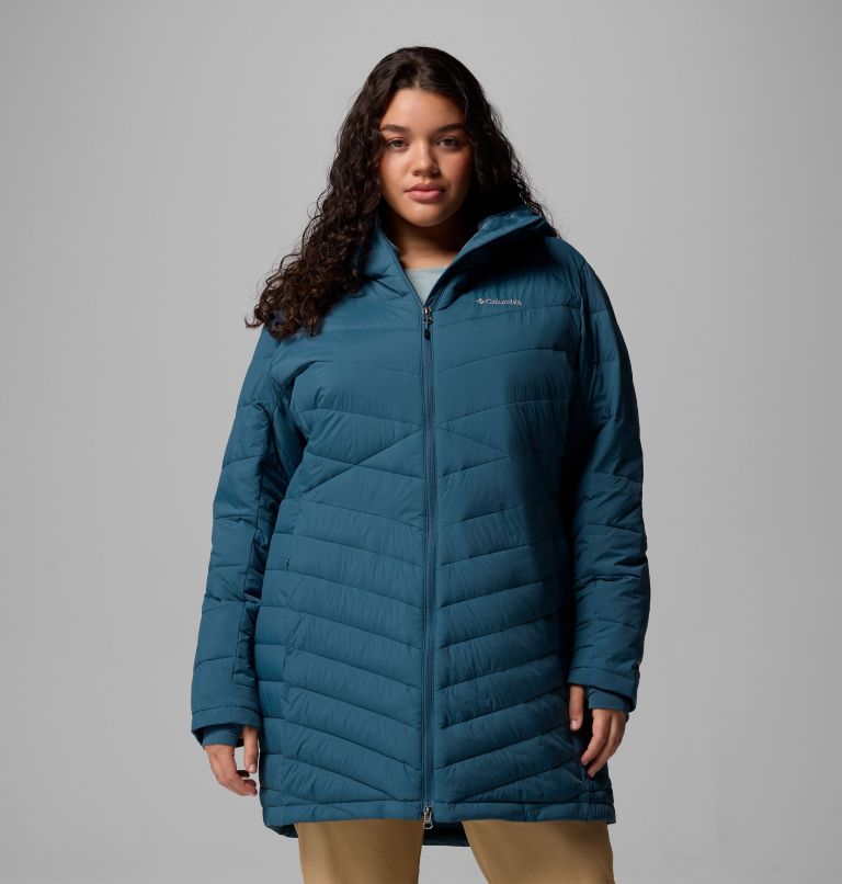 Women's Joy Peak II Mid Hooded Jacket - Plus Size, Color: Everblue, image 1