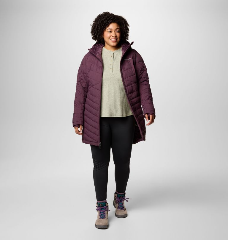 Women's Joy Peak II Mid Hooded Jacket - Plus Size, Color: Moonvista, image 3