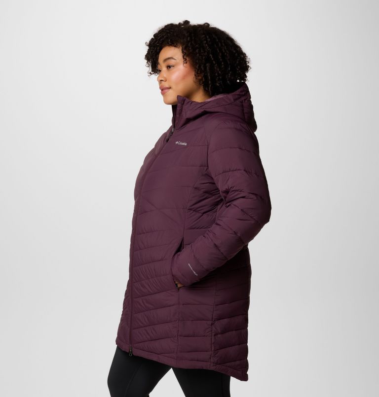 Women's Joy Peak II Mid Hooded Jacket - Plus Size, Color: Moonvista, image 4