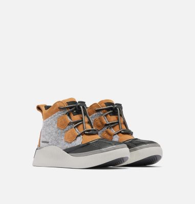 OUT N ABOUT IV Classic Youth Waterproof Boot, Color: Taffy, Black Felt, image 10