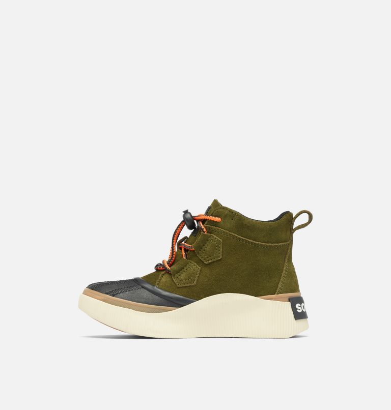 Youth OUT N ABOUT IV CLASSIC Waterproof Boots, Color: Utility Green, Black, image 4