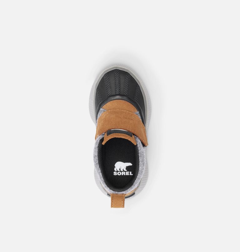 OUT N ABOUT IV STRAP Toddler Waterproof Boot, Color: Taffy, Black Felt, image 5