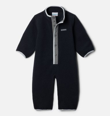 Mono de forro polar sherpa Helvetia para niños, Color: Black, City Grey, image 1