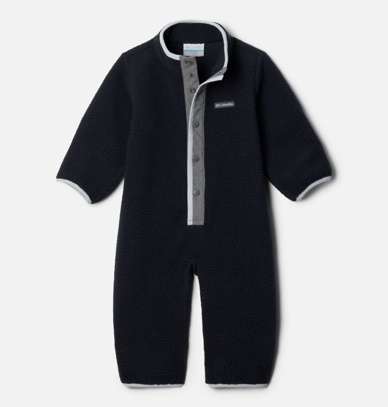 Mono de forro polar sherpa Helvetia para niños, Color: Black, City Grey, image 1