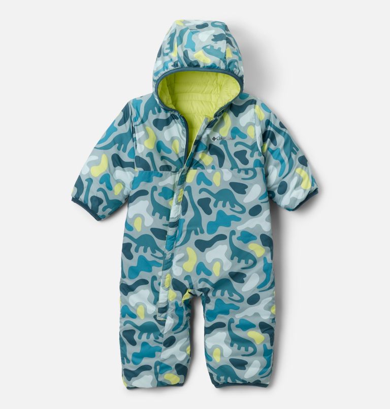 Infant Powder Lite II Reversible Bunting, Color: Everblue, Neon Light, Crushed Blue, image 4