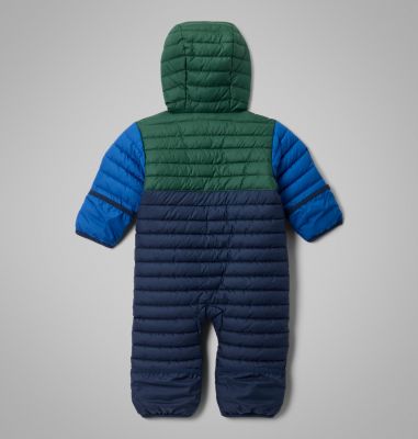 Infant Powder Lite II Reversible Insulated Bunting, Color: Coll Navy, Rain Forest, Mountain Blue, image 10