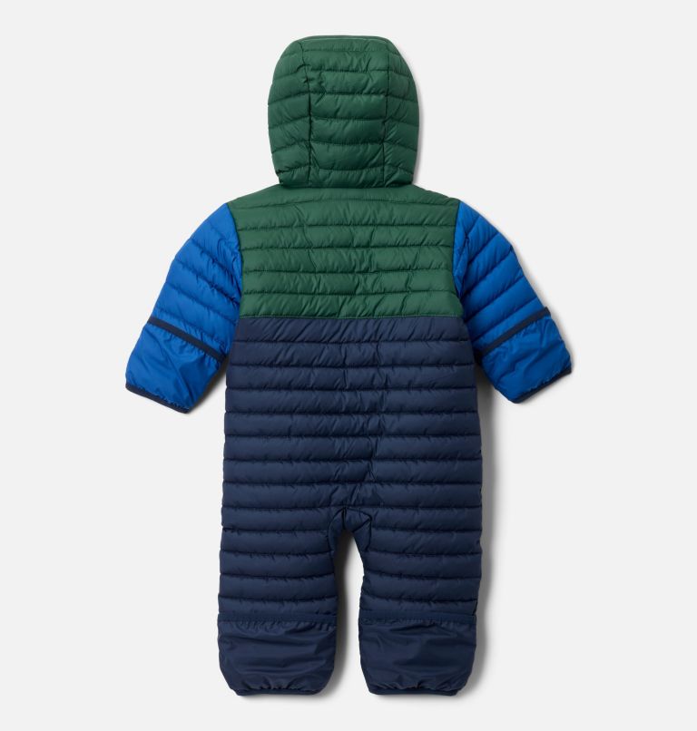 Infant Powder Lite II Reversible Bunting, Color: Coll Navy, Rain Forest, Mountain Blue, image 2