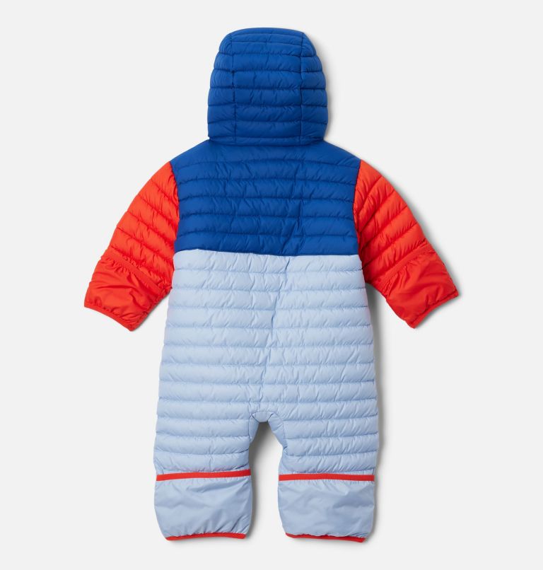 Infant Powder Lite II Reversible Insulated Bunting, Color: Whisper, Mountain Blue, Spicy, image 2