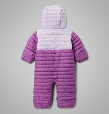 Infant Powder Lite II Reversible Insulated Bunting, Color: Razzle, Lavender Pearl, image 8