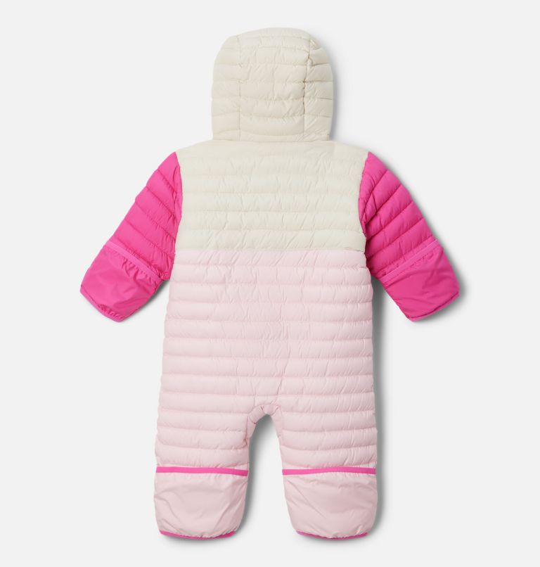 Infant Powder Lite II Reversible Insulated Bunting, Color: Satin Pink, Chalk, Pink Ice, image 2