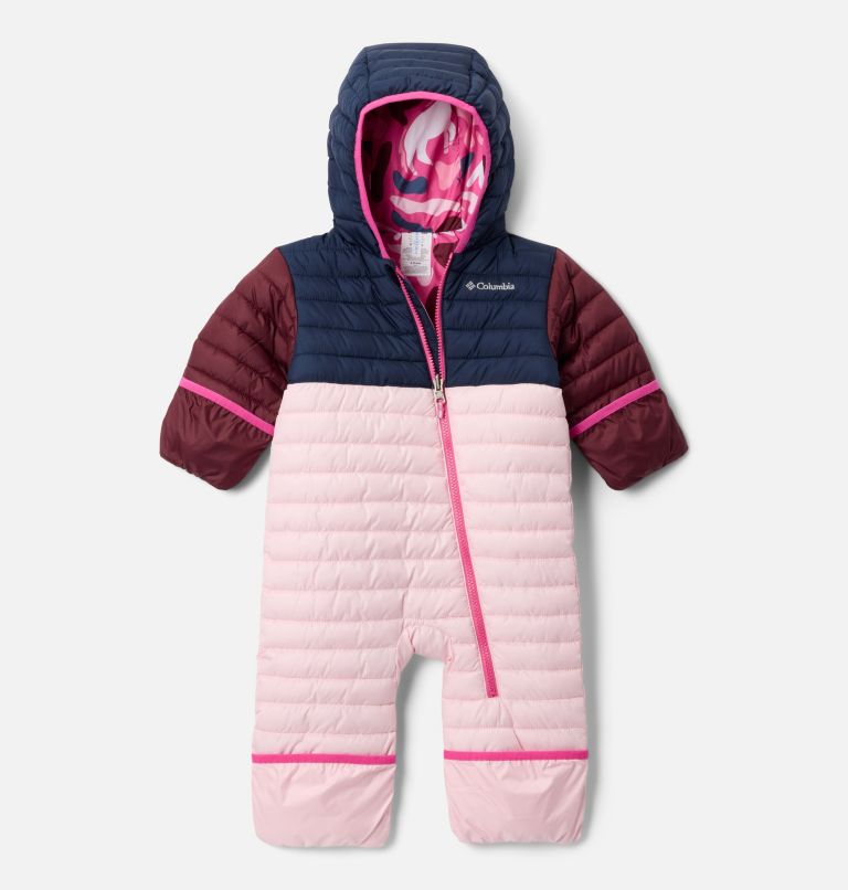 Infant Powder Lite II Reversible Bunting, Color: Satin Pink, Coll Navy, Rich Wine, image 3