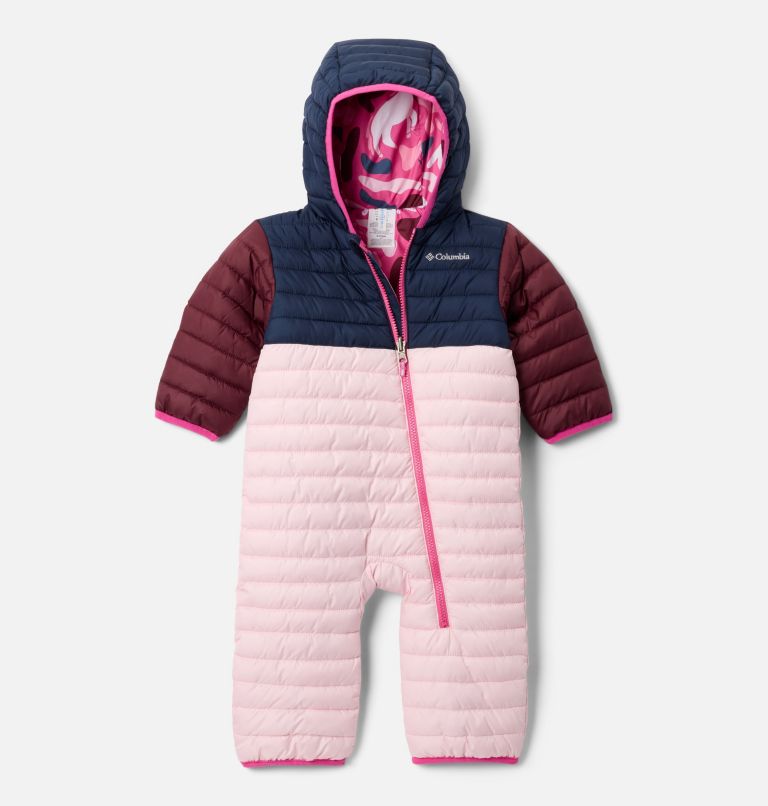 Infant Powder Lite II Reversible Bunting, Color: Satin Pink, Coll Navy, Rich Wine, image 1