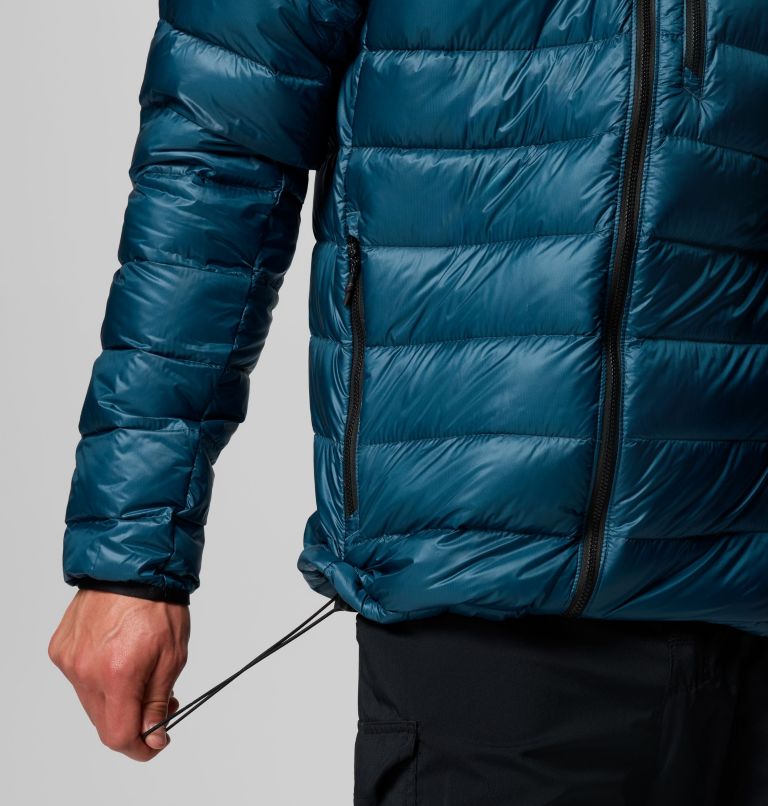 Men's Arctic Crest Down Hooded Jacket, Color: Everblue, image 8