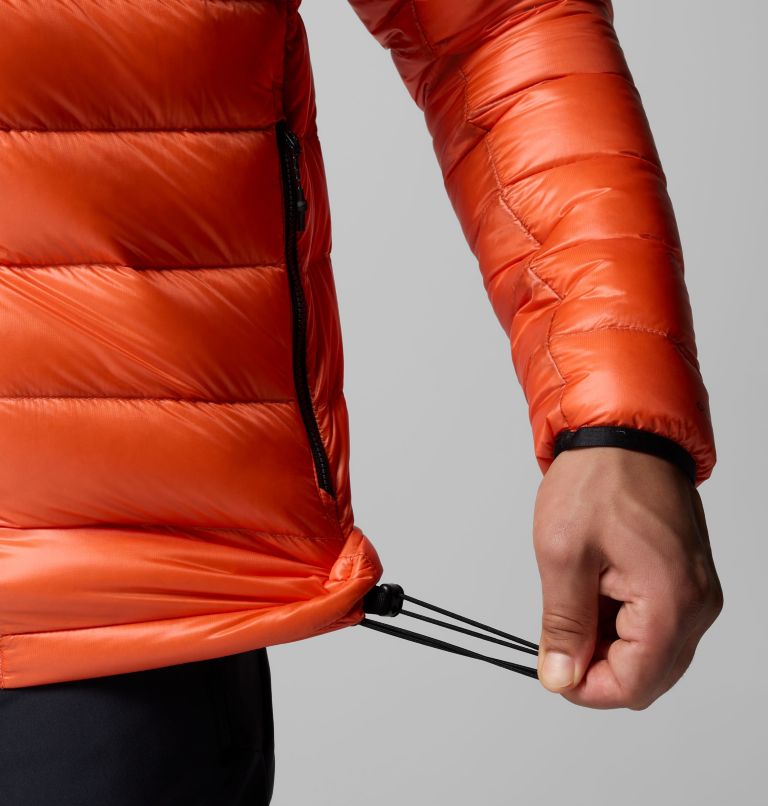 Men's Arctic Crest Down Hooded Jacket, Color: Zing, image 8