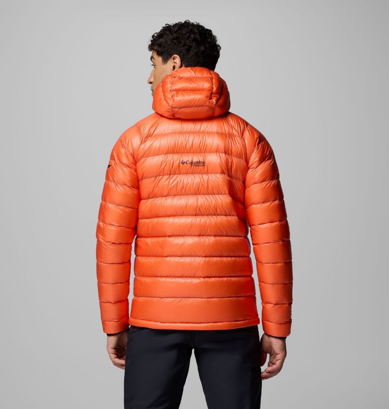 Men's Arctic Crest Down Hooded Jacket, Color: Zing, image 3