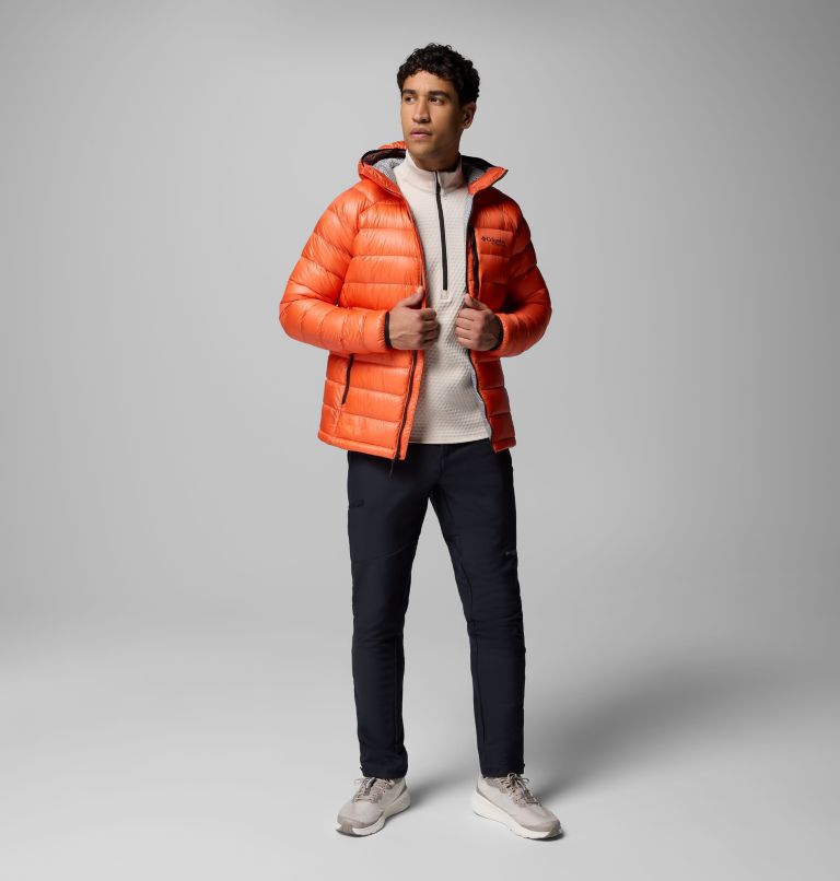 Men's Arctic Crest Down Hooded Jacket, Color: Zing, image 2